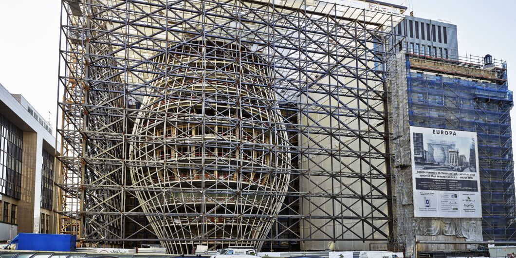 Brussels,,Belgium,-,December,10:,The,Europa,Building,Construction,On