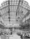 Interior view of the House of Commons, vintage engraving.
