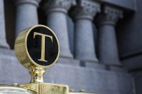 Donald Trump Hotel Letter T Luggage Cart Wagon Closeup Detail No