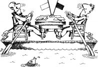 Hard talks on the boat