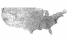 USA Map of the Counties