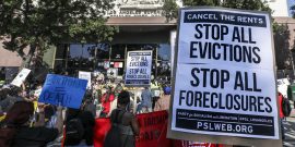 Los Angeles Eviction Moratorium Protests
