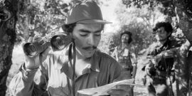 Within the FPL Guerrilla’s Zones of Control –  FPL fighters on lookout.  Photo by Mike Goldwater