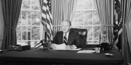 G Ford at desk_GettyImages-515112844