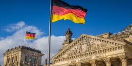 German flag at German Parliament_shutterstock_526234636