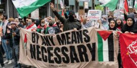 Israeli,And,Palestinian,Supporters,Rallied,Around,42nd,Street,In,New