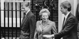 Thatcher Departs