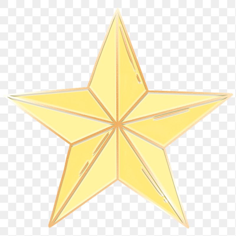 A gold star rating symbol.