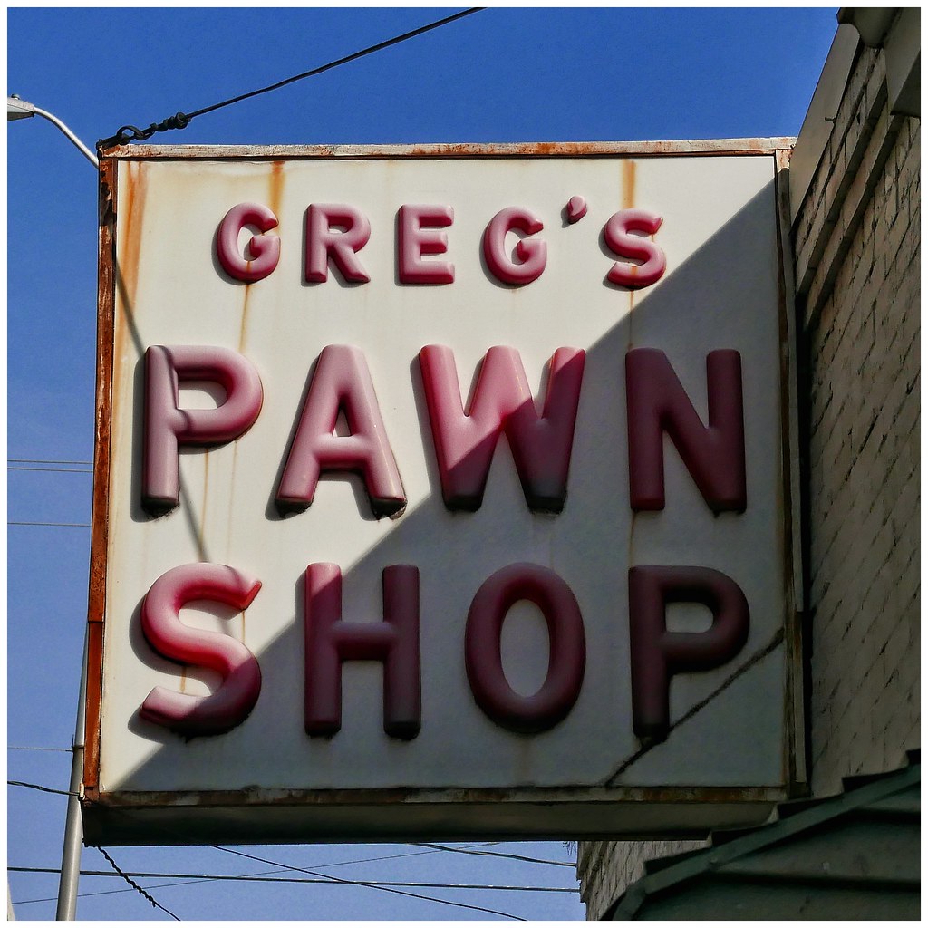 A pawn shop sign