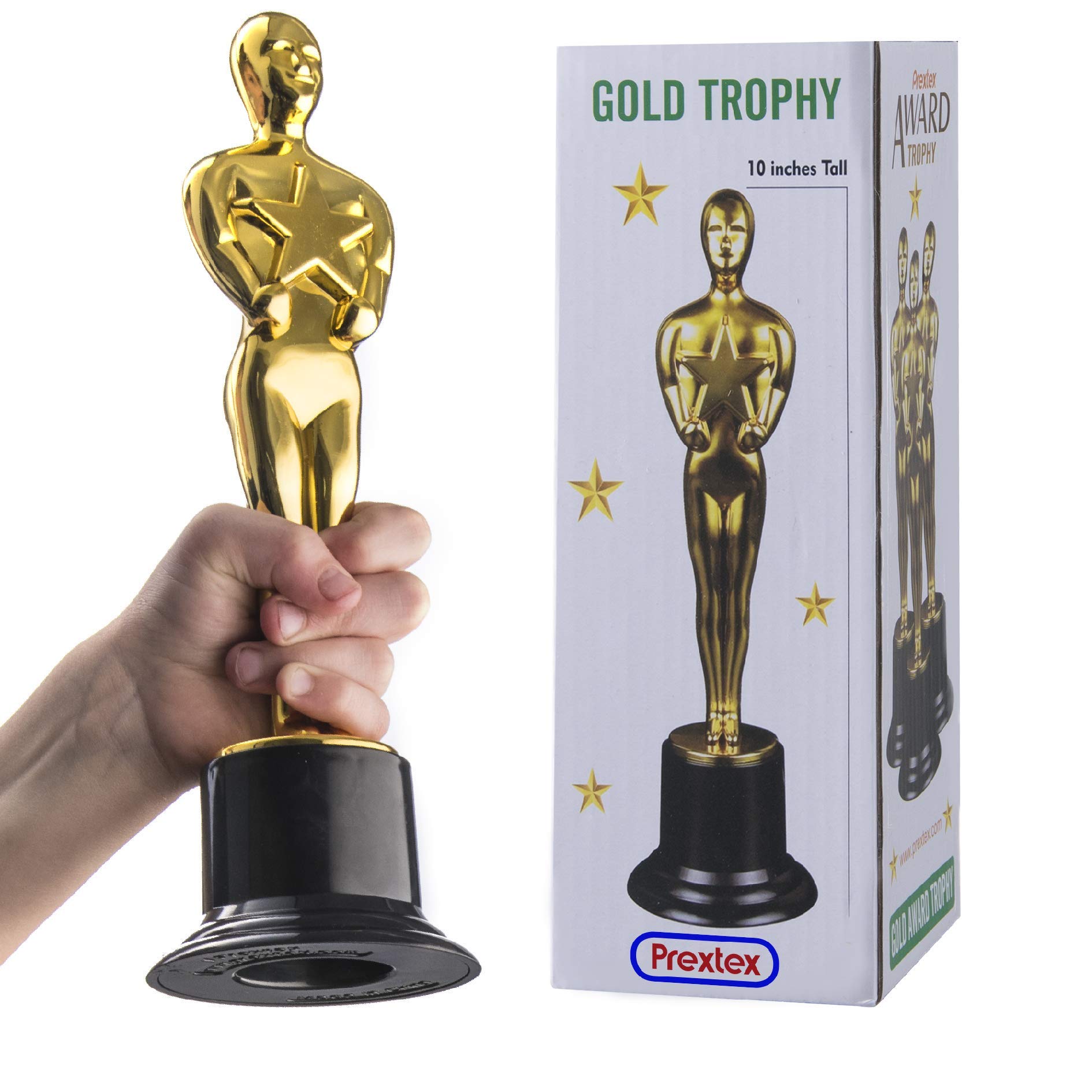 Gold award trophy